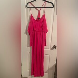 NWOT lulus pink jumpsuit size S